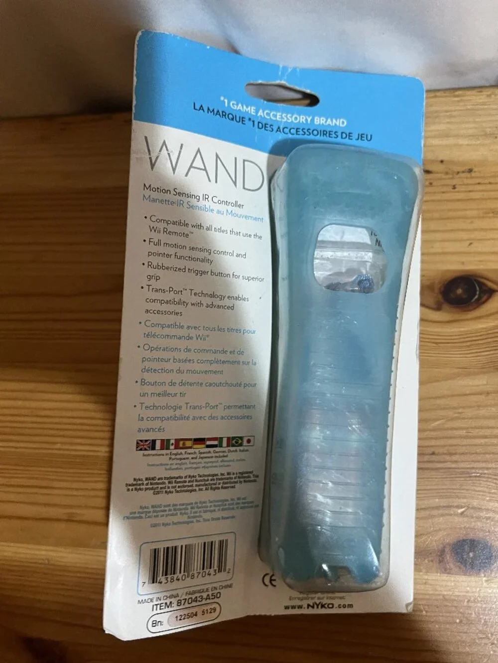 Wii Nyko Wand Motion Plus Sensing Nintendo Remote Controller White Brand New $30